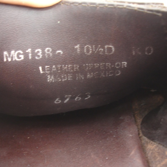 POLO RALPH LAUREN BROWN OIL LEATHER LOAFERS 10.5 D main image 7